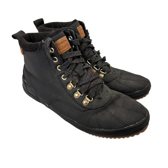 Keds Black Scout Splash Water Resistant Rain Boots Sz 8 - Picture 1 of 6